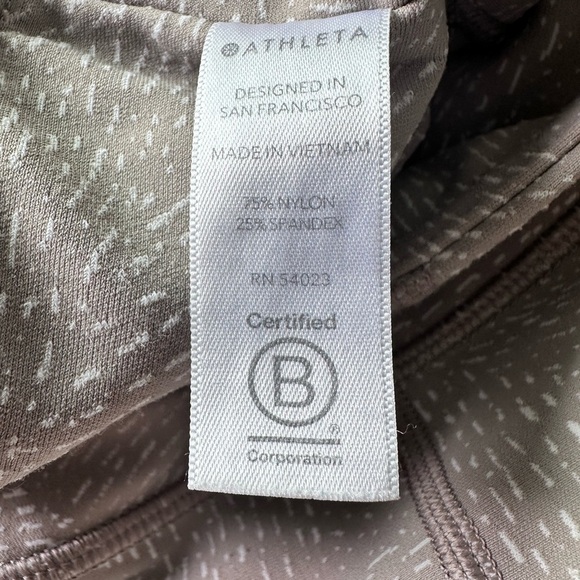 Athleta Salutation Stash Pocket Tights Rainwater pattern full lengthy leg XS - Picture 8 of 15